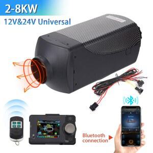 5KW 8KW 디젤 에어 히터 블루투스 제어 12V 디젤 히터 리모컨 하네스 LCD 포함 RV용 디젤 주차 히터