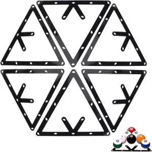 마법의 공 6개 세트 매직볼 랙 홀더 시트 당구 삼각 큐 액세서리 8 9 10 콤보 팩 및 스누커용