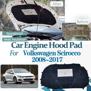 폭스바겐 호환 호환 VW 시로코 액세서리 2008 2017 자동차 엔진 후드 방음 패드 난연 매트 자동차 액세서리