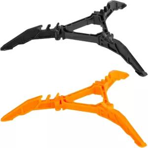2Pcs 블랙 오렌지 이소부탄 연료통 냄비 지지대 안정적이고 안전한 조리 액세서리