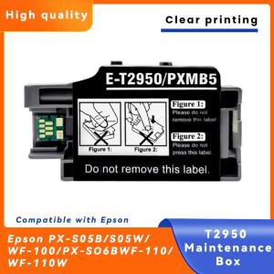 Epson WorkForce PX-S05B/S05W 프린터 유지 보수 탱크 용 새 폐 잉크 상자 T2950 PXMB5 S05 WF-100W