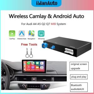 아우디 A5 A4 B9 Q2 Q7 MIB용 무선 CarPlay, 안드로이드 오토, 미러링크, 에어플레이, 후방 카메라, 멀티미