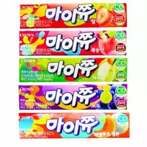 생활 마이쮸5종세트 딸기+복숭아+사과+포도+멜론 1개씩 마이쮸 마이쮸젤리 마이쮸복숭아 서치A1