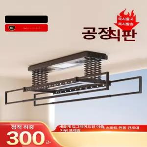 전동 옷걸이 자동 리모컨 듀얼봉 실내외 빨래 건조대