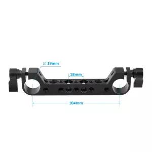HDRIG 듀얼 포트 로드 클램프 브래킷 15mm 레일블록 거치대 19mm DLSR 카메라 리그 케이지 베이스플레이트