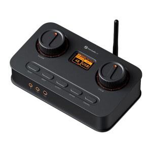 Fosi Audio K7 DAC 헤드폰 앰프, 게이밍 PC PS5 Switch용 데스크탑 헤드폰 앰프, PCM 384kHz / 32비트, 2100mW, USB C / 블루투스 aptX HD LL / 광출력 / 동축 / 마이크 입력, 4.4mm 밸런스드 / 3.5mm / RCA 출력