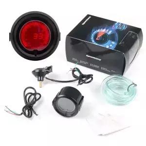 7색 디지털 터보 부스트 게이지 2인치 52mm EVO LCD 30In.hg-35PSI 자동차 계기판 진공