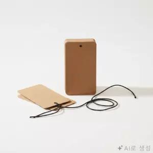 종이 표시택 의류텍