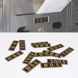PVC 블랙 우편함 호실판 번호판 아파트 우편 함 숫자