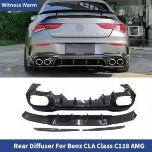 CLA 클래스 AMG CLA35 CLA45S 20-23 카본 파이버 리어 디퓨저 범퍼 립