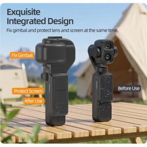 DJI OSMO Pocket 4 Pro 카메라 렌즈 캡용 보호 케이스 커버 포켓 4P 액세서리용 손목 스트랩이 있는 스크린