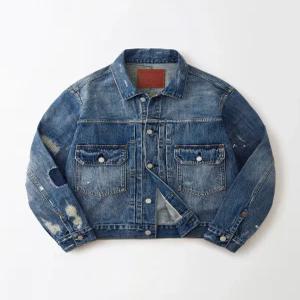 아웃스탠딩 OS00ALJK03RPBL 여성 트러커자켓 청 SELVEDGE DENIM 2ND JACKET_REPAIR BLUE 587