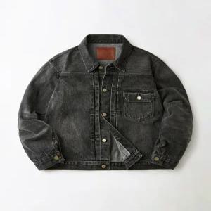 아웃스탠딩 OS00ALJK05WBK 여성 트러커자켓 청 SELVEDGE DENIM 1ST JACKET_W ED BLACK 58704