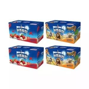 카프리썬 사과 200ml, 10입 , 2개 + 사파리 200ml, 10입 , 2개 총 40개