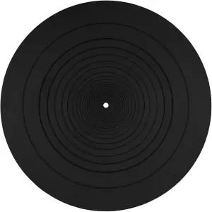 12인치 턴테이블 매트 실리콘 블랙 레코드 플레이어 정전기 방지 LP 미끄럼 모든 비닐 가정용 교체