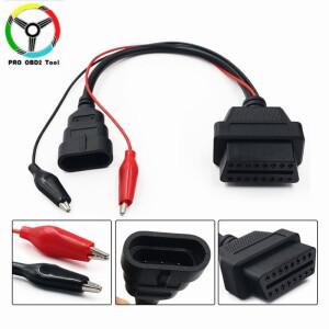 피아트 3Pin에 대 한 자동차 케이블 16 핀 obdii obd2 커넥터 어댑터 3pin 진단