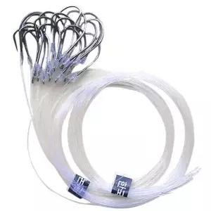 20/26pcs 지그 헤드 물고기 후크 라인 묶인 미끼 탄소강 낚시 액세서리 롤 피더 바다 Fishinhook 플라이