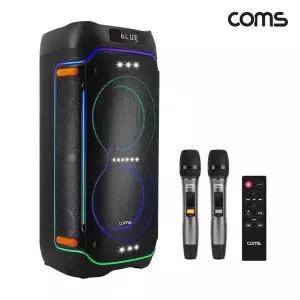 [제이큐]TBZ Coms 이동식 UHF 블루투스 스피커 앰프 무선 마이크 최대 400W 노래