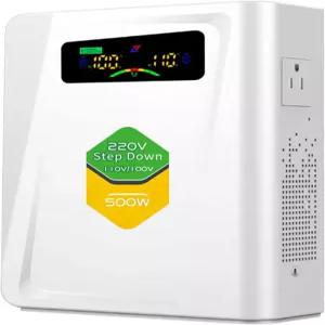 전압 변환기 220~110 스텝다운 변압기 500W 어댑터 노이즈 없음 10가지 보호 기능 커피 머신 밥솥 및 기타