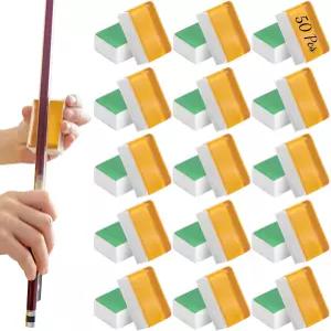50 PCS 바이올린 로진 개별 플라스틱 케이스가 포함된 가벼운 저먼지 활을 위한 지속적인 부드러운 그립