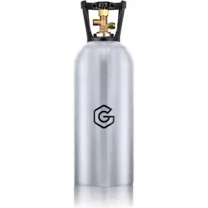 GANCOWISE 10파운드 알루미늄 새 CO2 탱크 케게이터 및 생맥주 디스펜서용 CGA 320 밸브가 장착된 DOT 승인