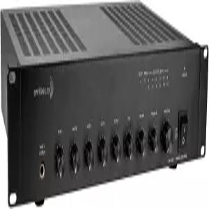 데이턴 오디오 DA120R 120W 상용 PA 믹서 증폭기 70V/100V/4Ohm 마이크 입력 3개 보조 2개 전화 페이징 2U