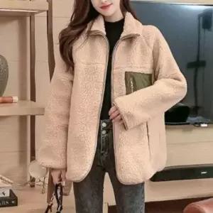 스터닝팩토리 여자 데일리 이쁜 트렌드 보아 양면소재 아우터후드집업 재킷 보이즈 레더 가죽점퍼