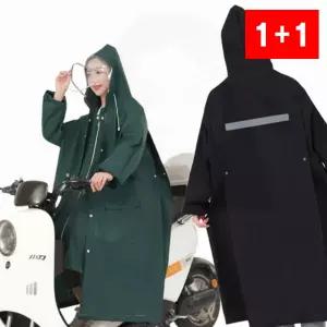 우비 반사체 안전 자전거 배낭커버 방수 후드 통학 와이드