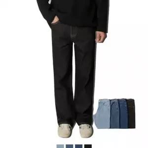 [하프클럽/]남자스판청바지 세미와이드 롤업청바지 배기핏청바지 테이퍼드