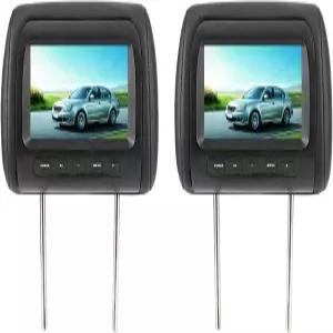 2개 7인치 헤드레스트 LCD 비디오 모니터 자동차 디스플레이 조절식 MP5 스크린 듀얼 800 x 480 RGB 무선