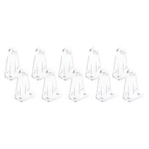 투명 플라스틱 블라인드 바닥 레일 홀더 클립 2인치 고정 브래킷 10pcs