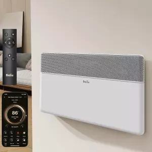 WiFi 및 리모컨으로 제어 가능한 대형 실내용 Ballu 대류식 전기 히터 1500W 스마트 패널 프로그래머블