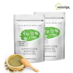 우리가스토리 국내산 뽕잎가루 분말 500g 2봉