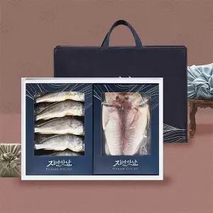 [물맛남] 명작 3호 굴비/옥돔 선물세트(굴비10미1kg/옥돔3미550g/인케이스/부직포가방)