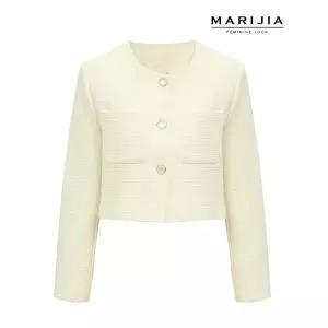 [마리지아][MARIJIA] 트와일라잇 트위드 세미 크롭 자켓_MJKA32047