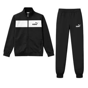 [ 키즈] PUMA 폴리 트랙수트 주니어 트레이닝복세트 츄리닝 러닝복 블랙 589371