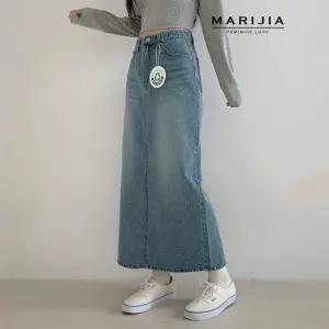 [마리지아][MARIJIA] 로미 롱 데님 스커트_MDEB25008