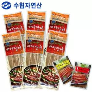 [근해통발수협] 프리미엄 자연산 바다장어 240g(3미) x 6팩 / 소스(매운맛4,순한맛4)