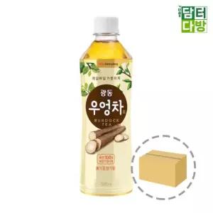(500ml 24페트) 광동제약 우엉차/음료/무라벨/가게/페트/가정/수분충전/숙취해소/음주갈증/액상/답례용