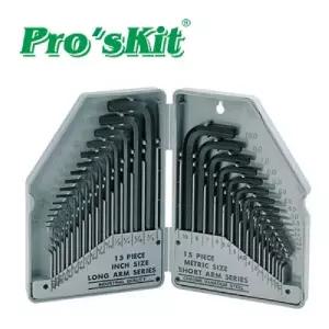 Prokit 육각 렌치 세트(0.7-10mm) 30pcs 고강도 L렌치 휴대용/육각렌치세트/목공공구/별렌치/프렌치렌치