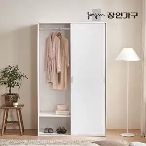 [장인가구](희망일배송)나드 1200 슬라이딩 키큰 옷장 긴옷 행거형