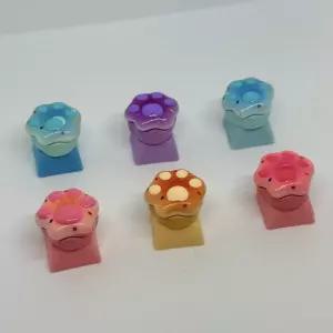 키보드 키캡 강아지 고양이 도장 클릭커 LED DIY ASMR 딸깍이 발바닥 야옹이 멍멍이