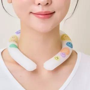 블루필 여름 넥쿨러 아이스 쿨링 냉감 넥밴드 스마일