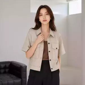 [커스텀에이블] 스티치 포켓 린넨 자켓_T2607JK033B