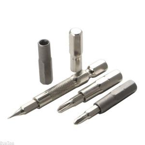 2Pcs 1/4 육각 - 4mm 소켓 어댑터 섕크 도구용 정밀 드라이버 비트 홀더 6.35mm