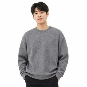 리미드 남성 기모 골지짜임 컬러블록 맨투맨 9MI-TSK-GOLJIMTM