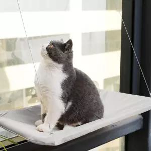 고양이 창문 해먹 사각 침대 유리창 캣타워 흡착식