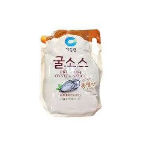 청정원 굴소스 파우치 2Kg 업소용 중식 식자재소스 업소용굴소스 중식굴소스 한식굴소스 가정용굴소스