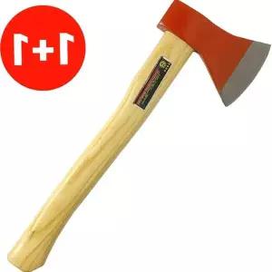 1+1 나무손잡이 캠핑도끼 장작패기 빨강머리