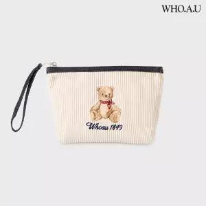 [백화점 홈쇼핑 정품] 후아유 공용 Bear Embroidery Pouch (파우치) WHAQG4912A